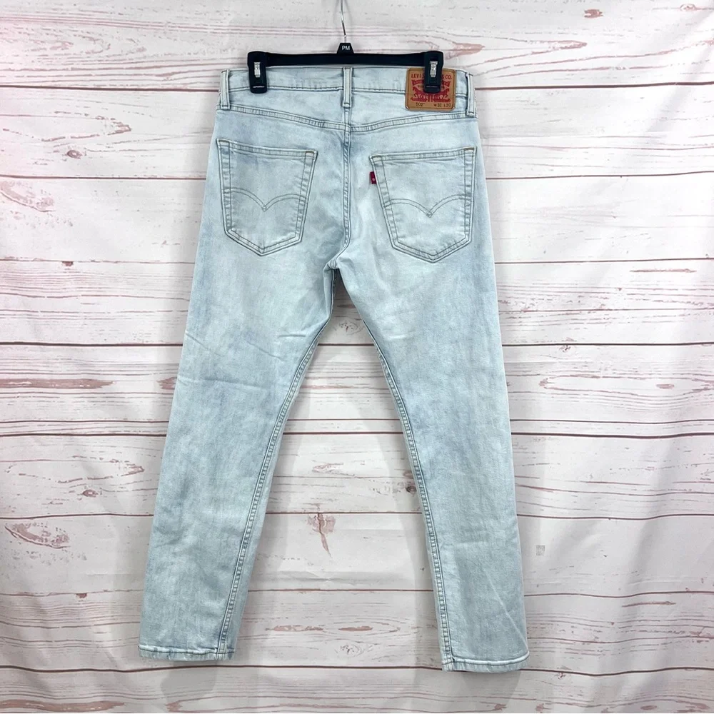 Vintage Levi’s 502 Straight Leg Taper Fit Bleach Wash Jeans 31x30
